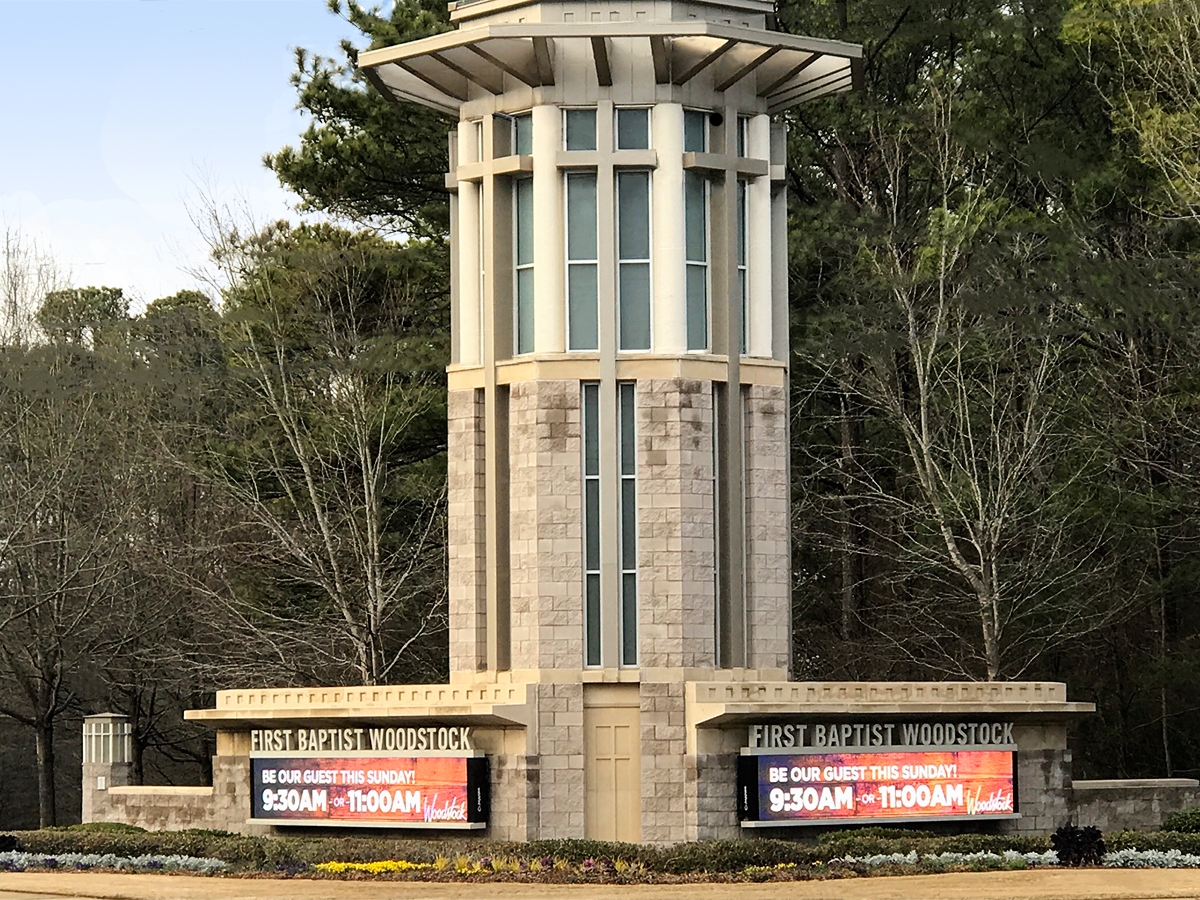 First Baptist Church; 16mm, 3' x 17'11", Woodstock, GA