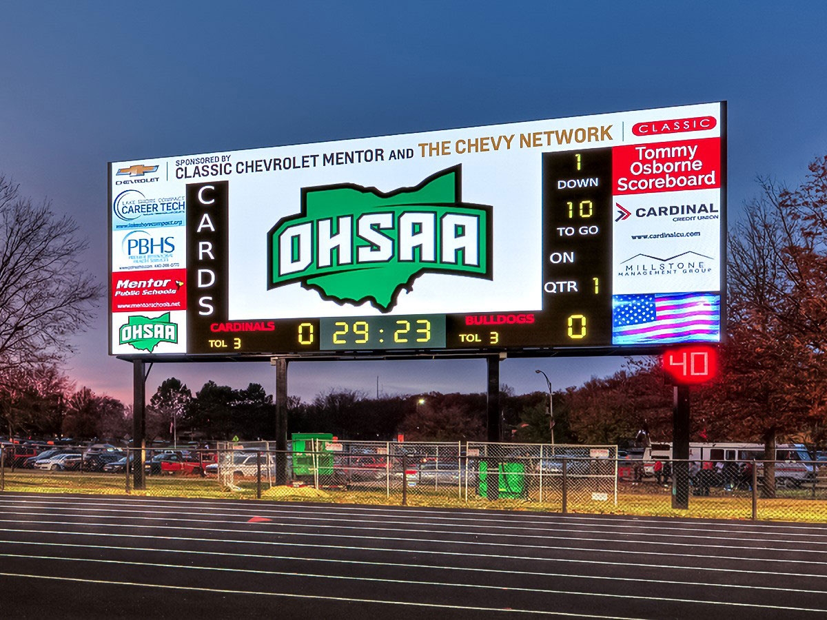 Mentor High School; S10mm, 21’4" x 51’, Mentor, OH