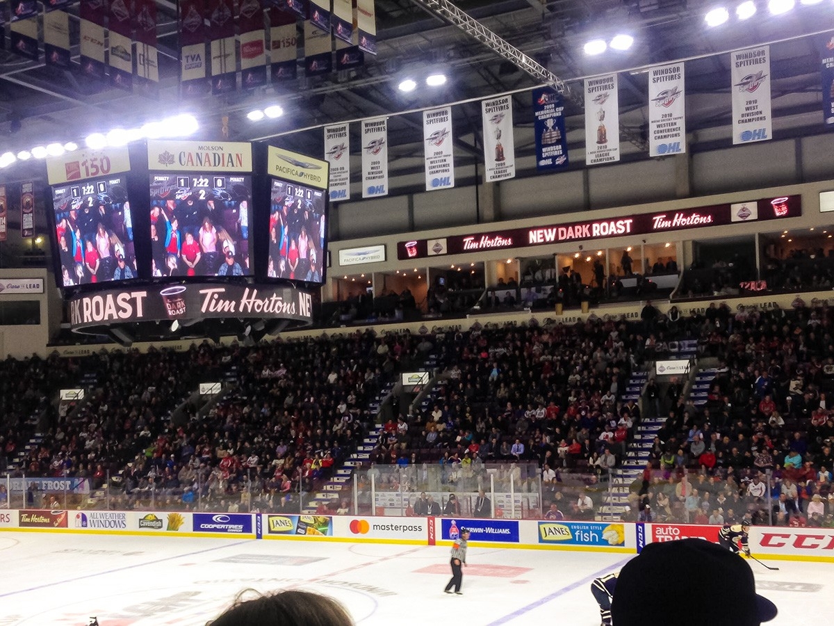 The WFCU Center; Indoor 3.9mm, 8' x 8' and 10mm Ribbon, Windsor, ON