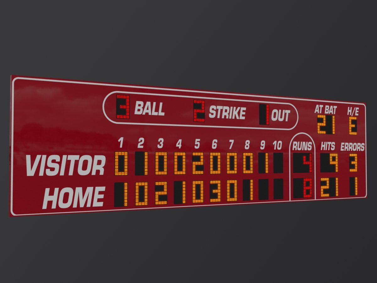 Watchfire Baseball Softball Scoreboard WF-BA-9936 36-foot