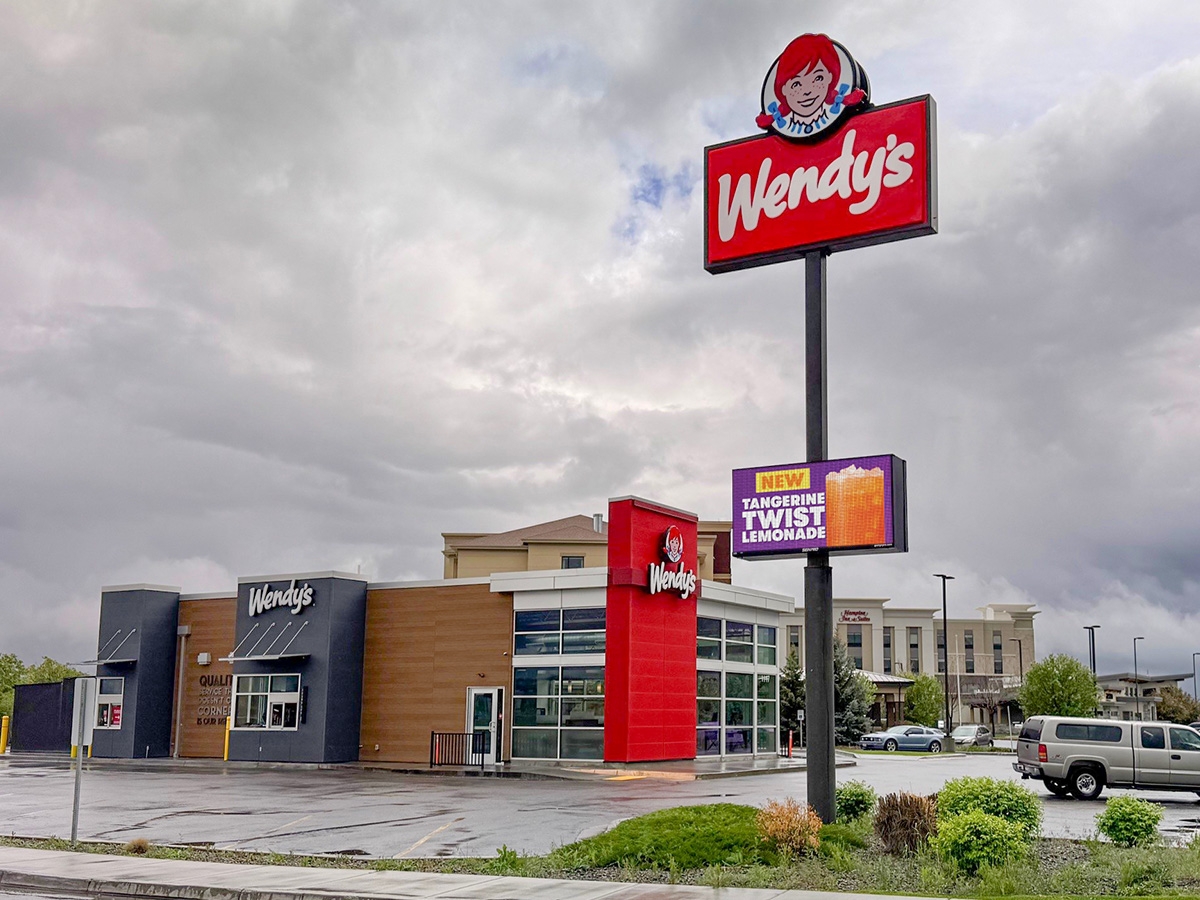 Wendy's; 8mm, 3'5" x 6'3", Rexburg, ID